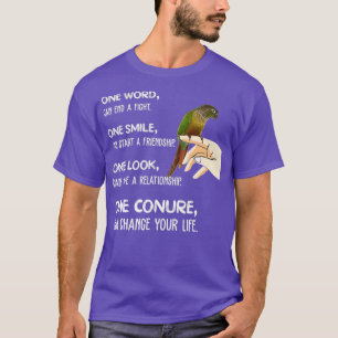 Green Cheek Conure Clothing One Conure Parrot T-Shirt