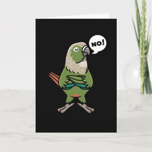 Green Cheek Conure Green-Cheeked Parakeet Card
