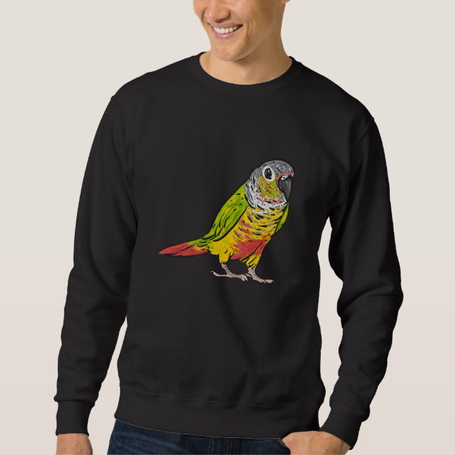 Green Cheek Conure Parrot Bird Conure 1 Sweatshirt (Front)