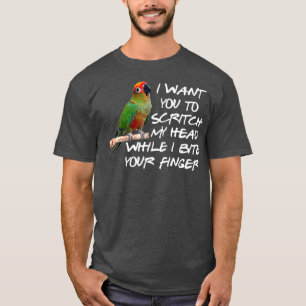 Green Cheek Conure Parrot Bird Lover Conure Gift T-Shirt
