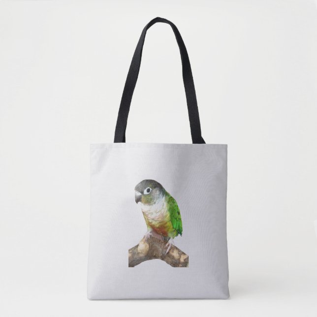 Green Cheek Conure Tote Bag (Front)