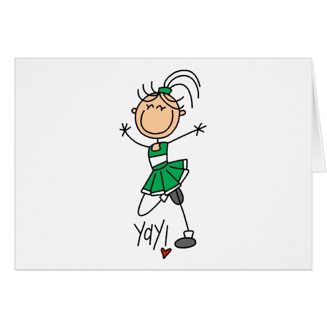 Green Cheerleader (Front Horizontal)