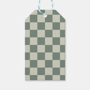 Green Chequerboard Gift Tags