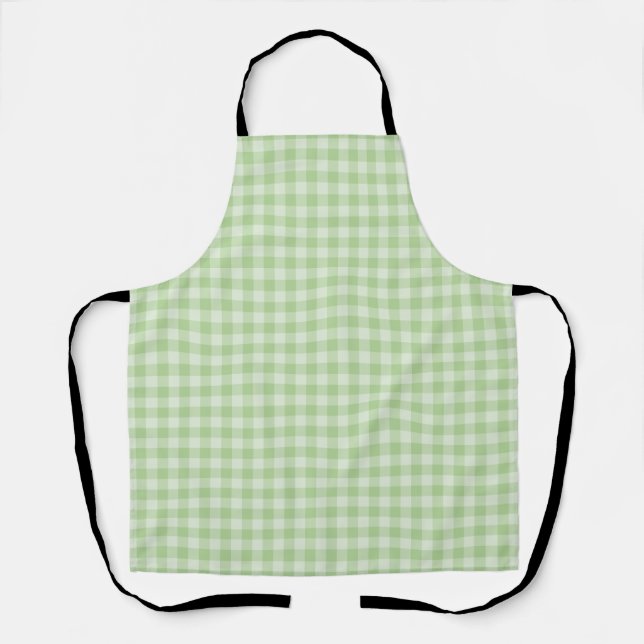 Green Chequerboard Pattern Apron (Front)