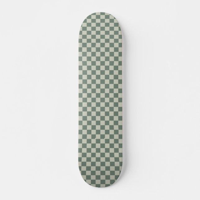 Green Chequerboard Skateboard (Front)