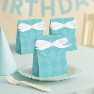 Green Chequered Party Favour Box