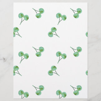 Green Cherry Pattern Flyer