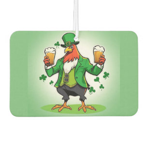 Green Chicken Car Air Freshener