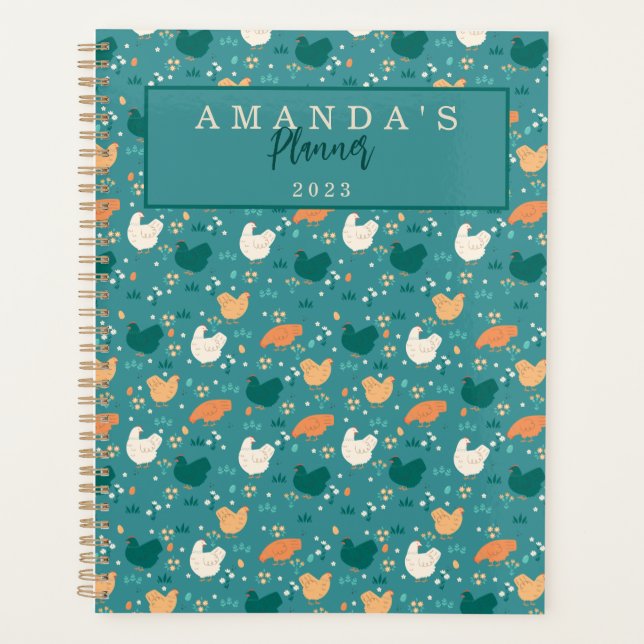 Green Chicken Farmhouse   Planner (Front)