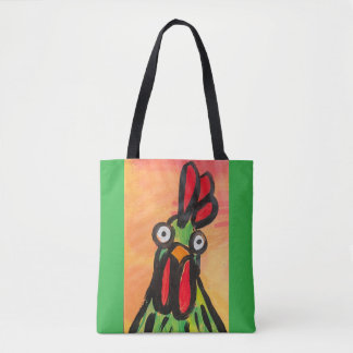 Green Chicken Shoulder tote