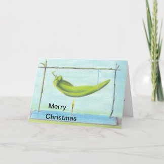 Green Chile Christmas Card