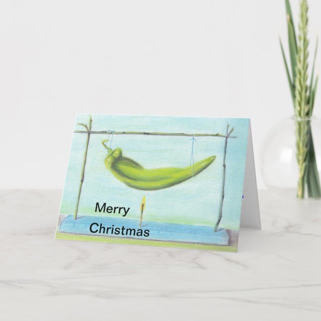 Green Chile Christmas Card (Front)