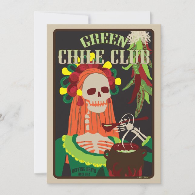 green chile club invitation (Front)