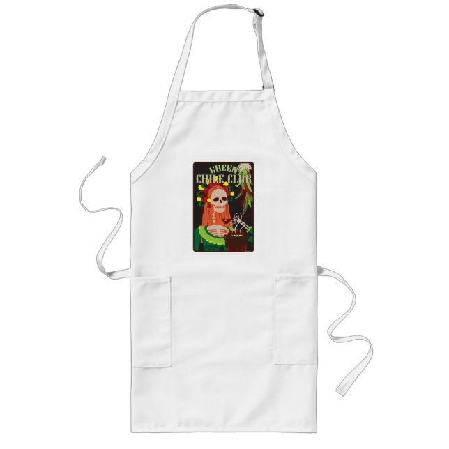 green chile club long apron (Front)