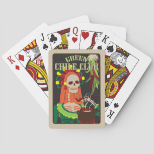 green chile club playing cards