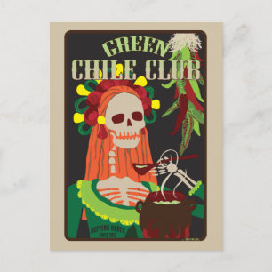 green chile club postcard