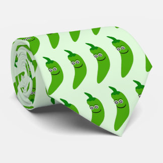 Green Chilli Pepper Tie