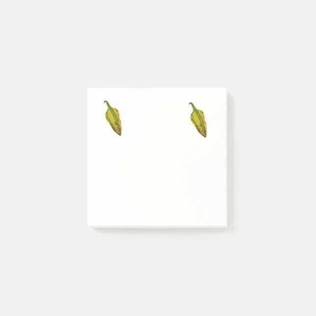 Green Chilli Peppers Post-it Notes (Front)