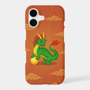 Green Chinese Dragon Custom Name Red