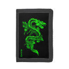 Green Chinese Dragon Custom Wallet