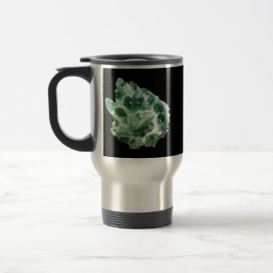 Green Chlorite Quartz Geology Crystal Art Thermal  Travel Mug
