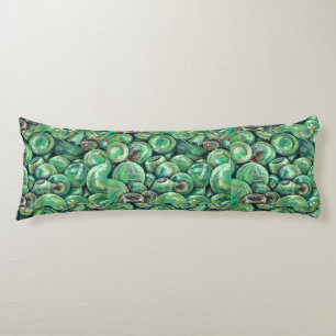 Green Christmas Balls Body Cushion
