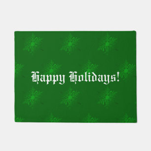 Green Christmas Decorative Doormat