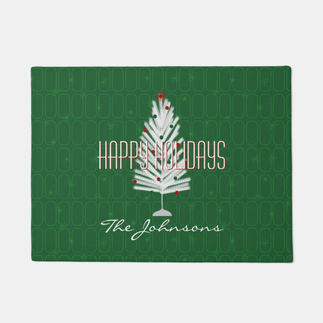 Green Christmas Doormat (Front)
