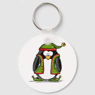 Green Christmas Elf Key Ring