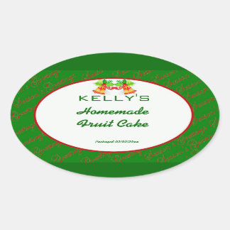 Green Christmas food label