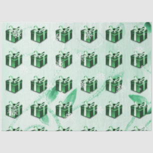 Green Christmas Gift Tissue Paper