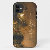 Green-Christmas lights Iphone case