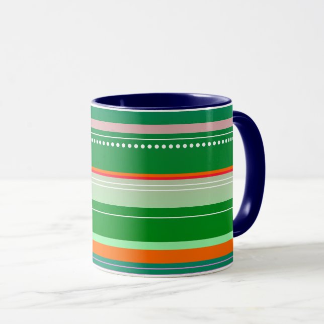 Green Christmas  Mug (Front Right)