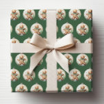 Green Christmas Ornaments Wrapping Paper<br><div class="desc">Add a whimsical touch to your holiday gifts with our Watercolor Holiday Ornaments Wrapping Paper. This enchanting design features adorable gingerbread men nestled inside festive ornaments, all set against a rich dark green background. Perfect for spreading joy and cheer, this charming wrapping paper captures the magic of the season. Ideal...</div>