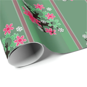 Green Christmas pattern, Christmas Wrapping Paper