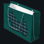 Green Christmas Plaid Scottish Terrier Gift Bag<br><div class="desc">The design is from original art.</div>