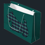 Green Christmas Plaid Scottish Terrier Gift Bag<br><div class="desc">The design is from original art.</div>