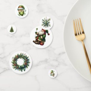 Green Christmas Table Scatter or Confetti