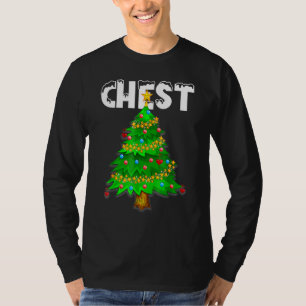 Green Christmas Tree Chest Nuts Matching Chestnuts T-Shirt