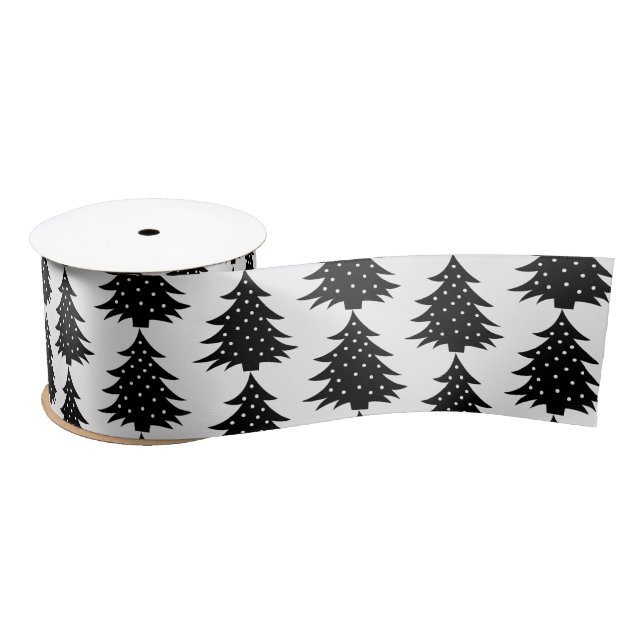 Green Christmas Tree Classic Satin Ribbon (Spool)