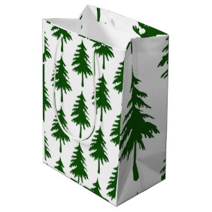 Green Christmas Tree Medium Gift Bag