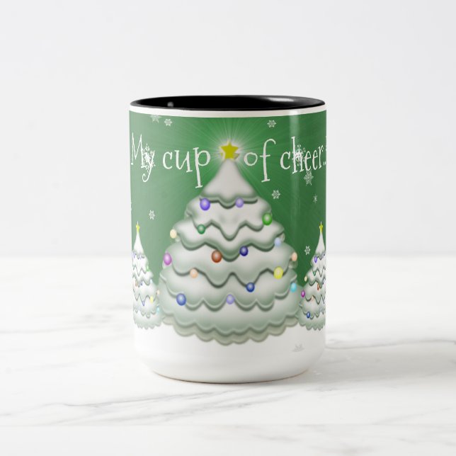 Green Christmas Tree Mug (Center)
