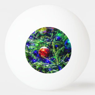 Green Christmas Tree Red Ball