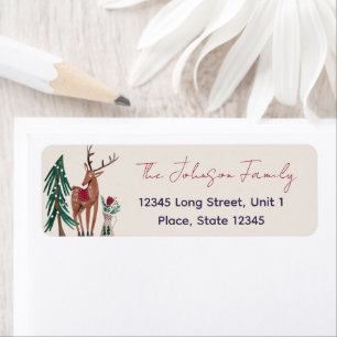 Green Christmas tree Reindeer 