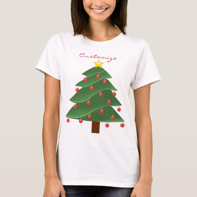 Green Christmas Tree Thunder_Cove T-Shirt (Front)
