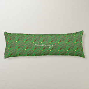 Green Christmas Trees Thunder_Cove Body Cushion