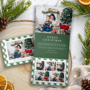 Green Christmas Tri-fold Card