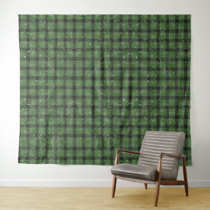 Green christmas wallpaper tapestry