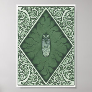 Green Cicada Poster