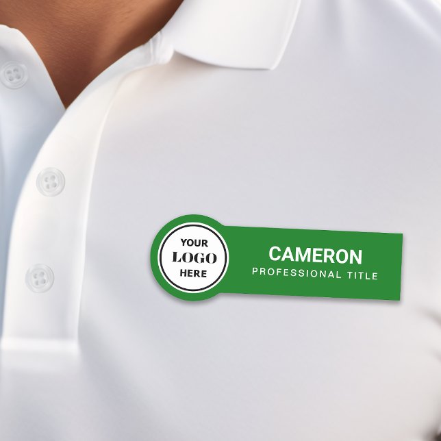 Green Circle Company Logo Name Tag (Creator Uploaded)